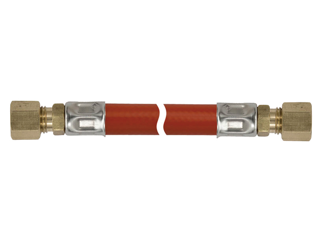Talamex Gasschlauch Gasleitung 8mm RVS x 8mm RVS (versch. Längen)