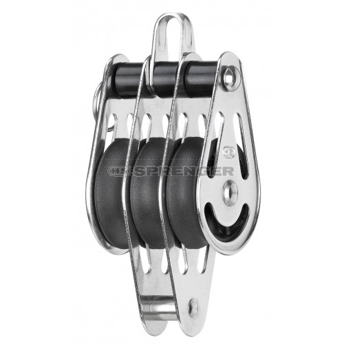 Sprenger 10mm Gleitlagerblock dreifach mit Bügel und Hundsfott