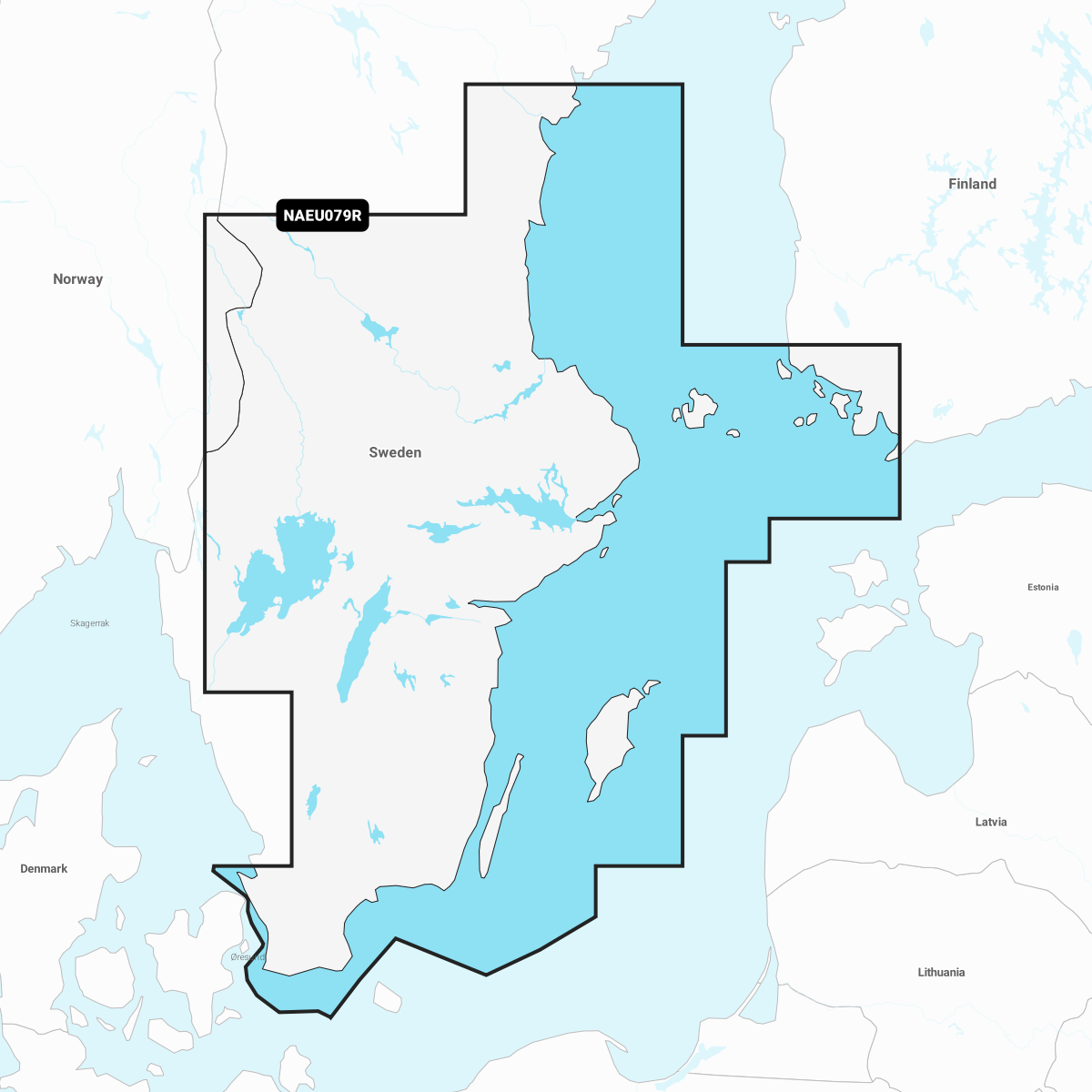 Navionics+ Seekarte Sweden Southeast (NAEU079R)