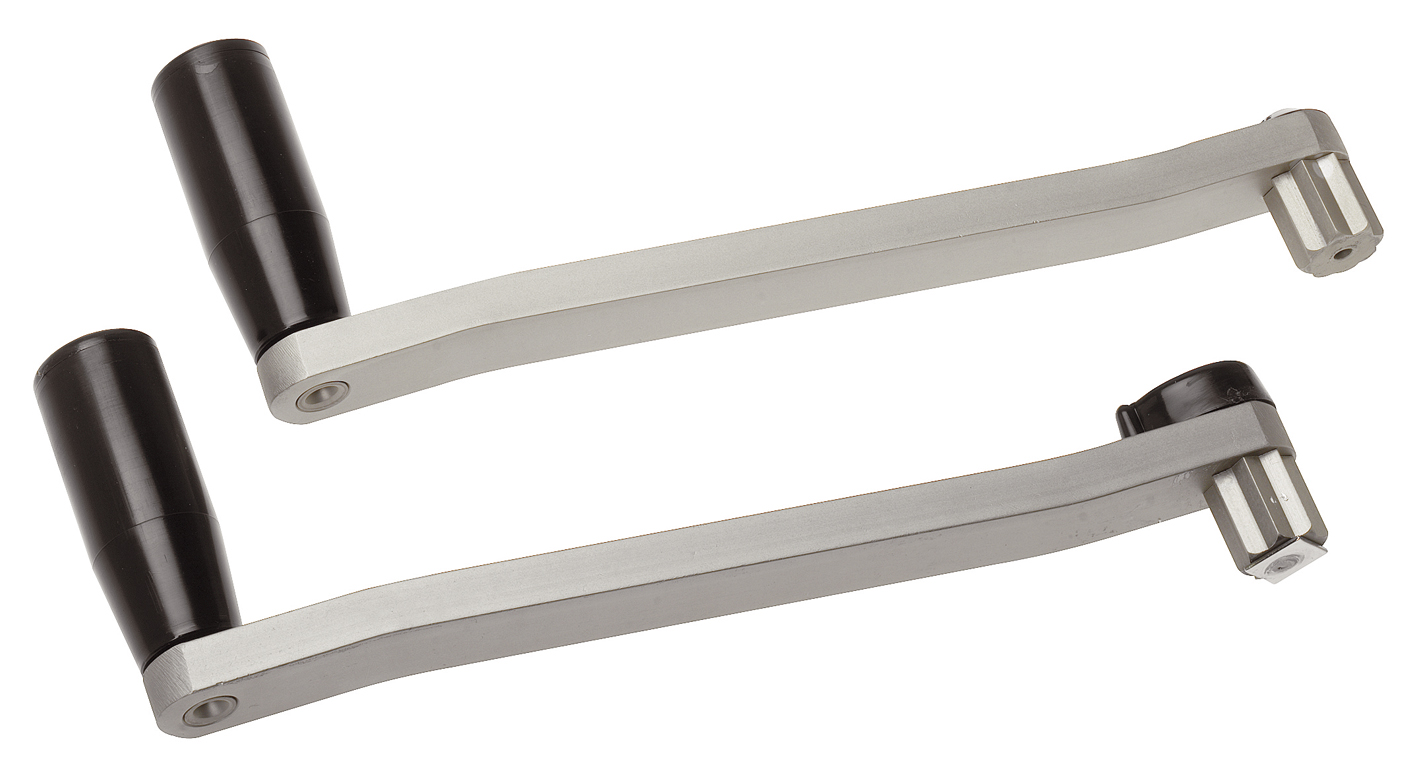 Barton 10" Winschkurbel Aluminium mit Standart-Achtkant