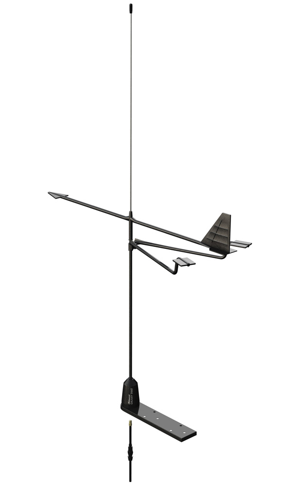Shakespear UKW INOX Antenne 0,9m 3dBi mit V-Tronix Windrichtungs-Anzeiger