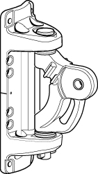  Seldén Mastbeschlag 242 x 81mm für Rodkick / C-Mastprofil