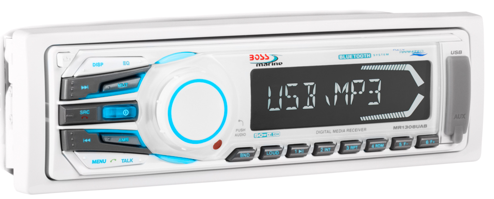 Boss Marine Audio Radio 1308UAB (weiß) 