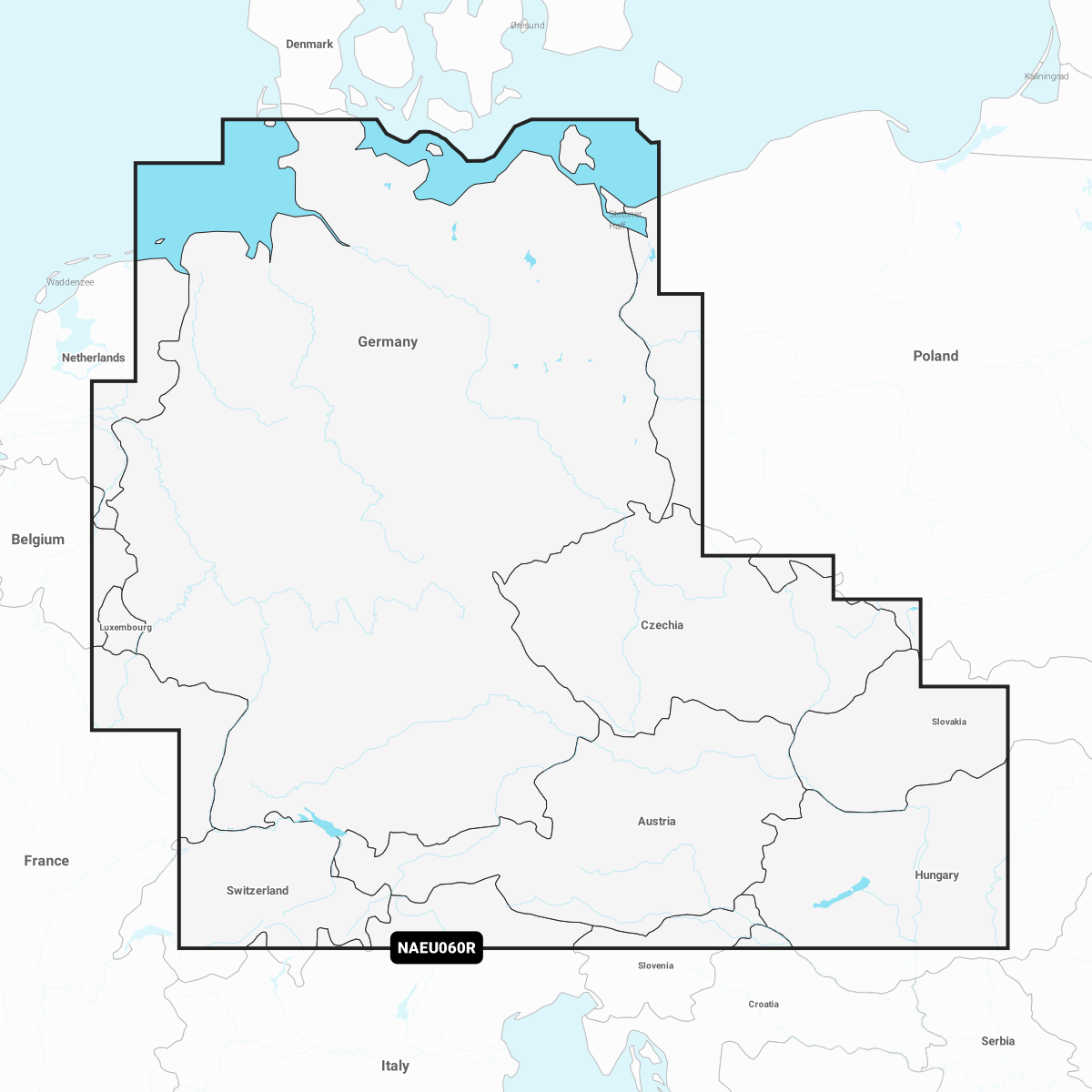 Navionics+ Seekarte Germany Lakes & Rivers (NAEU060R)