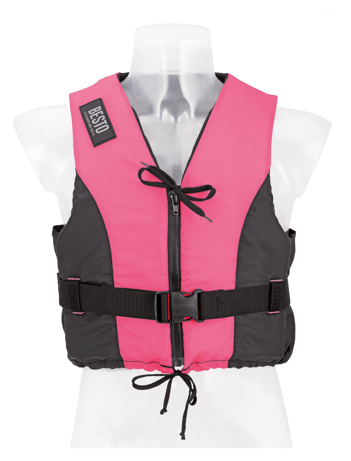 Besto Dinghy Zipper 50N Pink/schwarz (versch. Größen)