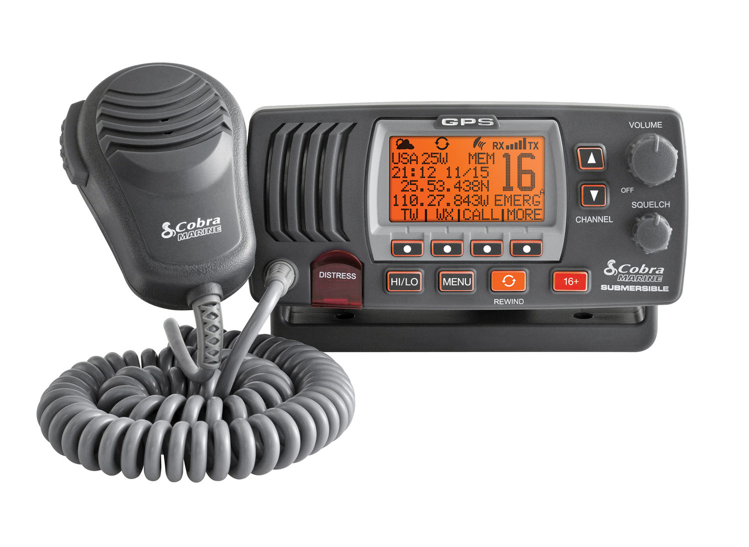 Cobra Marine MRF77EU UKW Sprechfunkgerät DSC ATIS GPS