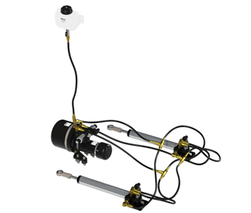 B&G Hydr. Linearantrieb Doppel RAM T4 24V (300mm Hub)