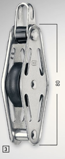 Sprenger 8mm Gleitlagerblock einfach mit Bügel und Hundsfott