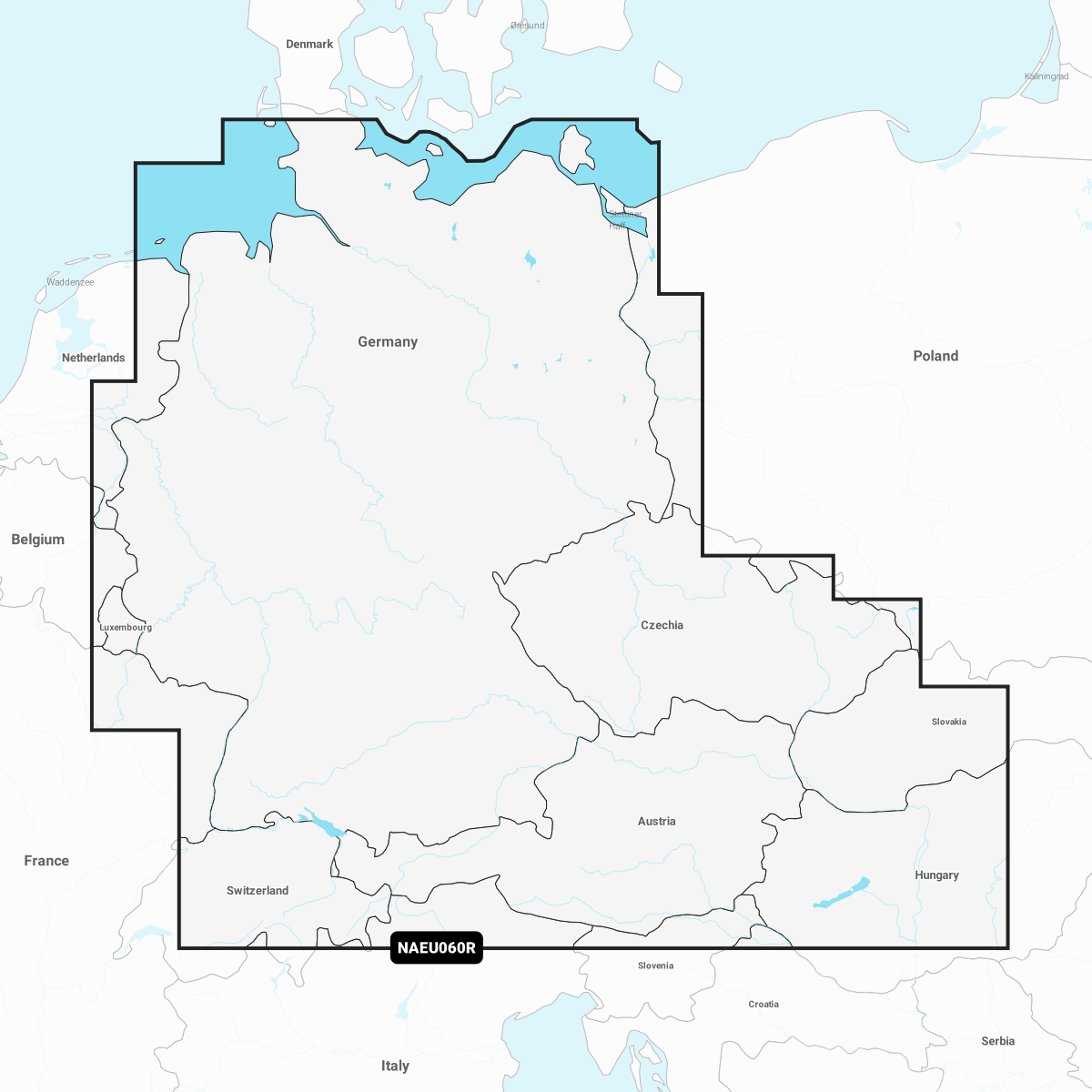Navionics Platinum+ Seekarte Germany Lakes & Rivers (NPEU060R)