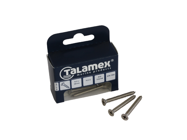 Talamex Edelstahl Senkblechschraube mit Kreuzschlitz DIN7982 (versch. Größen)