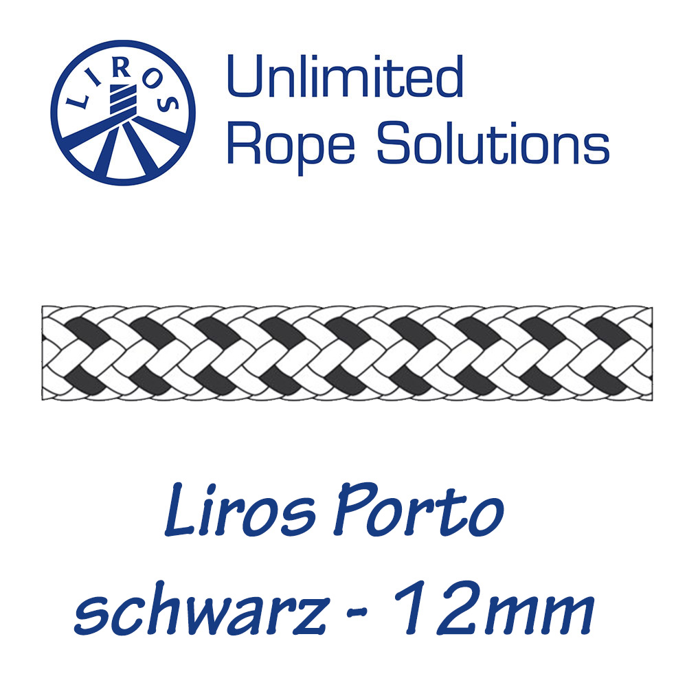 Liros Porto weiß/schwarz 12mm