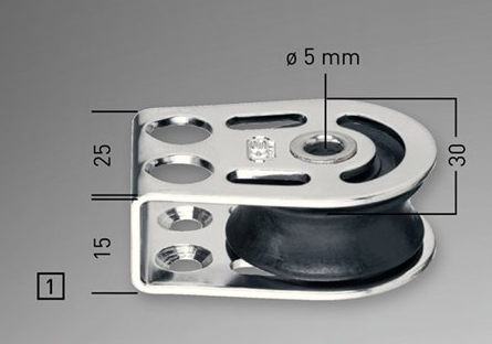 Sprenger 8mm Gleitlager Liegeblock mit Hohlachse