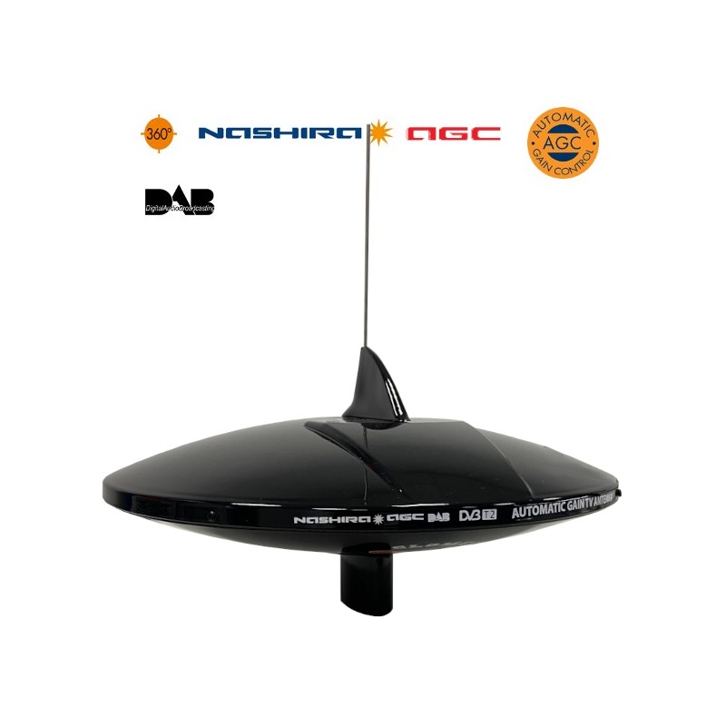 Glomex V9112AGCU/DAB20  Nashira TV- und Radioantenne schwarz