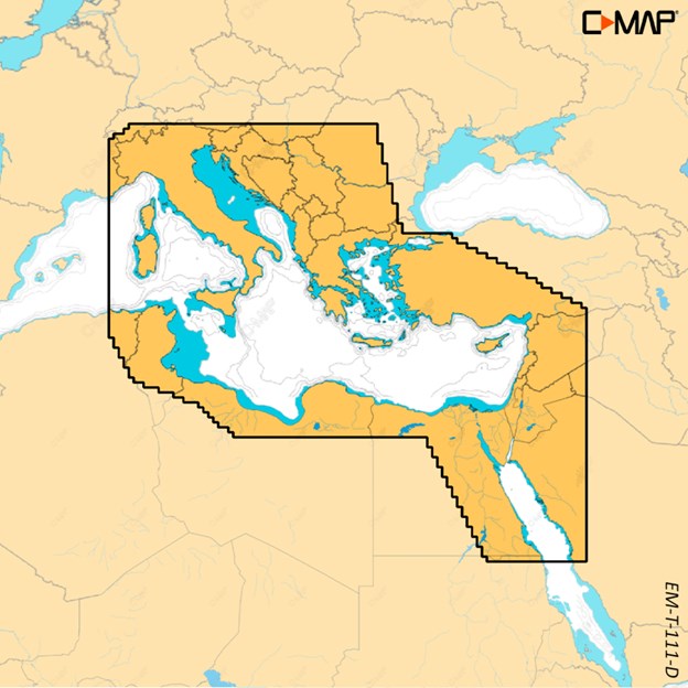 C-MAP Discover-X - EAST MEDITERRANEAN ADRIATIC SEA