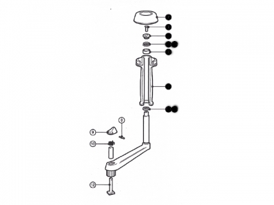 LEWMAR Reparaturset für Windenkurbeln - Lock Kit 10 inch