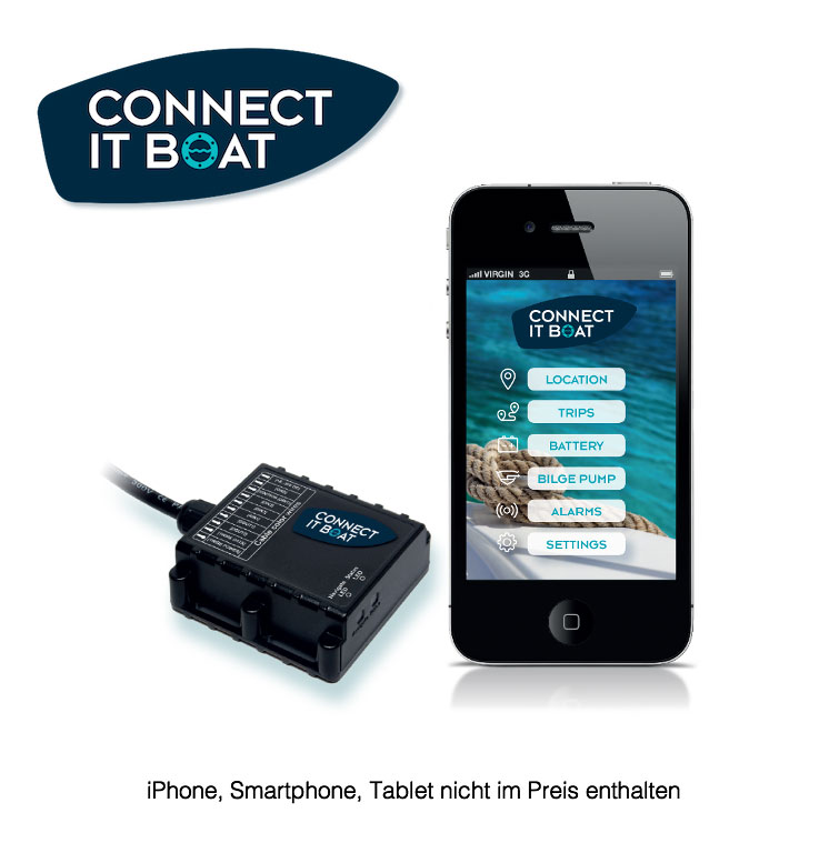 Connect it boat GPS GSM Tracker für Boot, PKW, LKW, Wohnmobil, Caravan