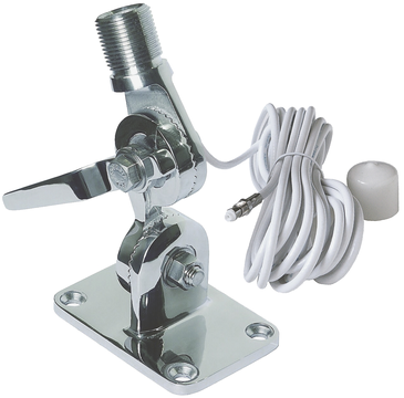 Navico Edelstahl 4-Wege Antennenkippfuß mit QuickFit System und 5m Kabel