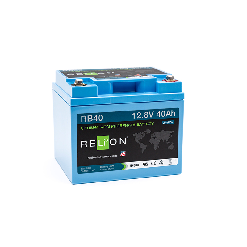 ReLion RB40 Lithium LiFePO4 Batterie Akku 40Ah