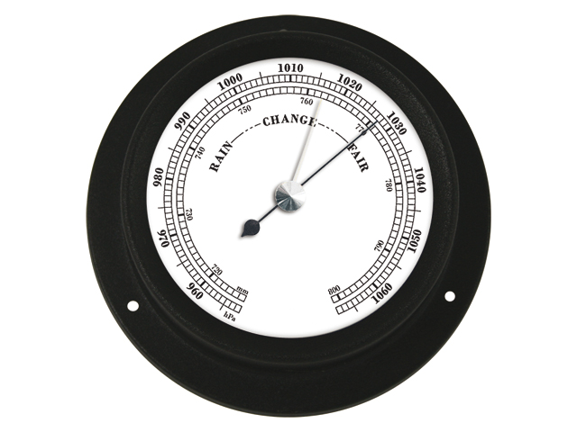 Talamex Serie 110 Schwarz matt Barometer