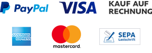 Zahlunsgmöglichkeiten bei LEPPER marine via PayPal mit Visa, Mastercard, American Express, Lastschrift und Kauf aus Rechnung