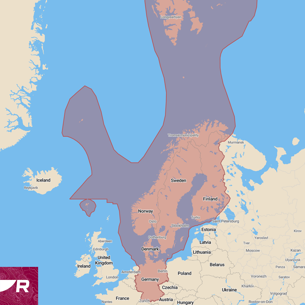 Raymarine Lighthouse Seekarte Nordeuropa auf microSD