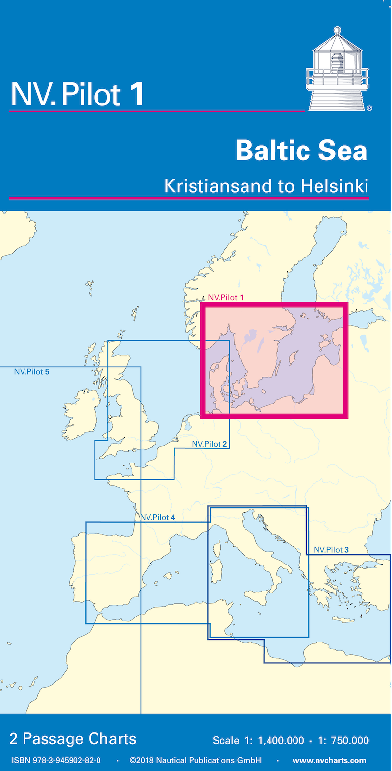 NV Pilot 1 - Lotsenkarte Baltic - Kristiansand bis Helsinki