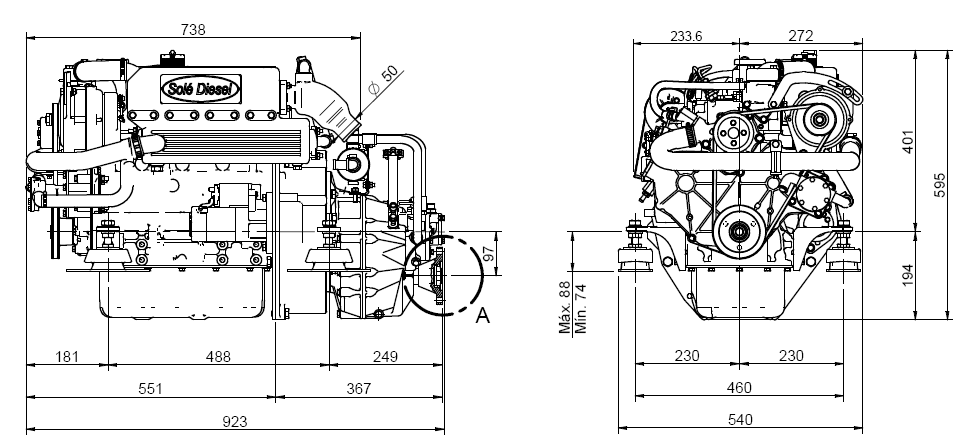 sole-schiffsdiesel-mini-44-sd-mit-technodrive-seaprop-saildrive-untersetzung-2-15-1-42ps-30-9kw-4-cil-1758cm-3000-u-min-12v-lichtmachine-95a-gewicht-206kg