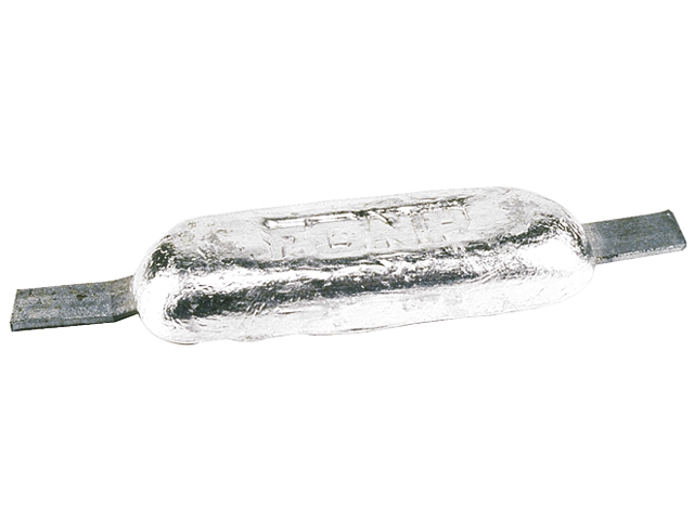 Talamex Zinkanoden mit Streifen ( 0,6kg 110x60x12mm )