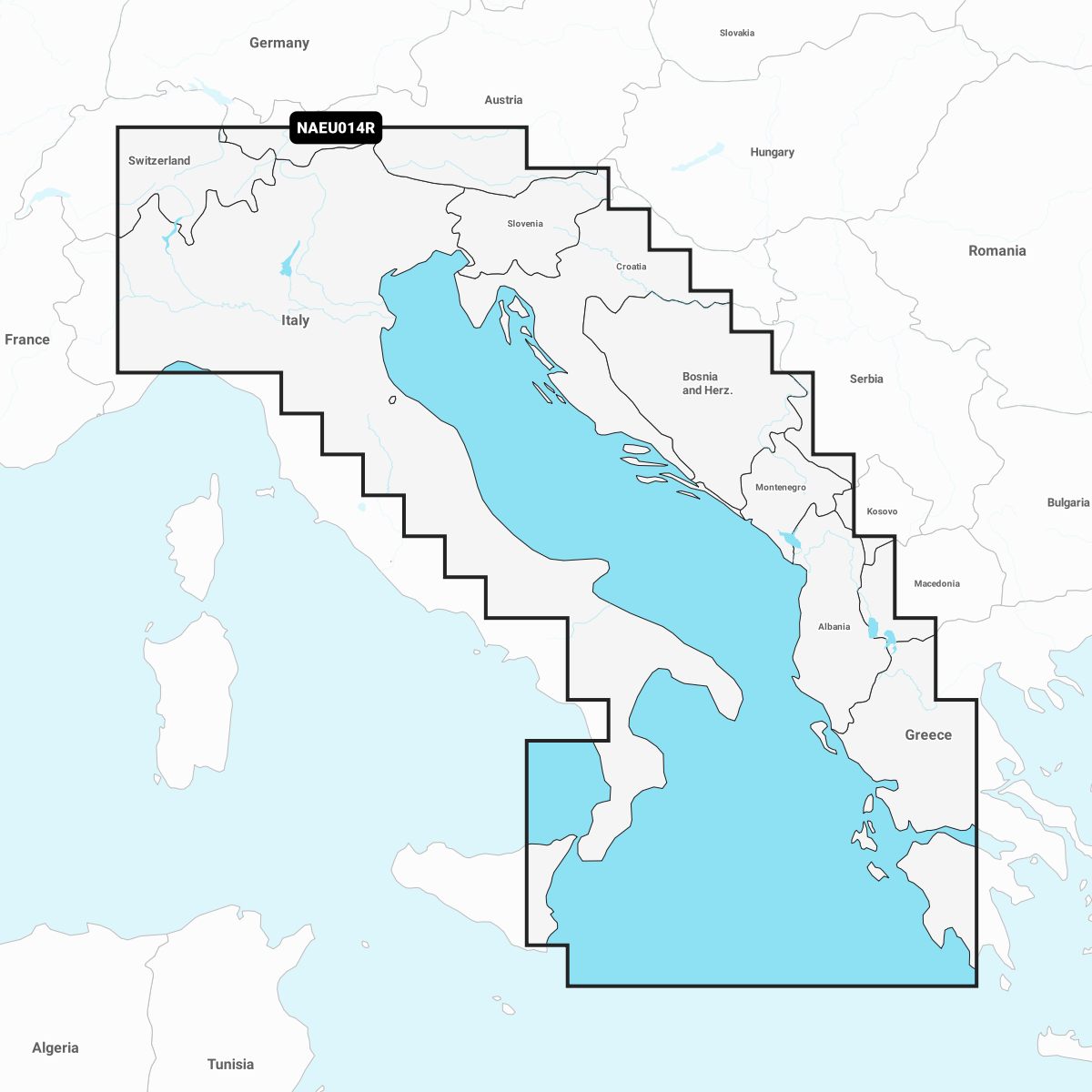 Navionics Platinum+ Seekarte Adriatic Sea (NPEU014R)