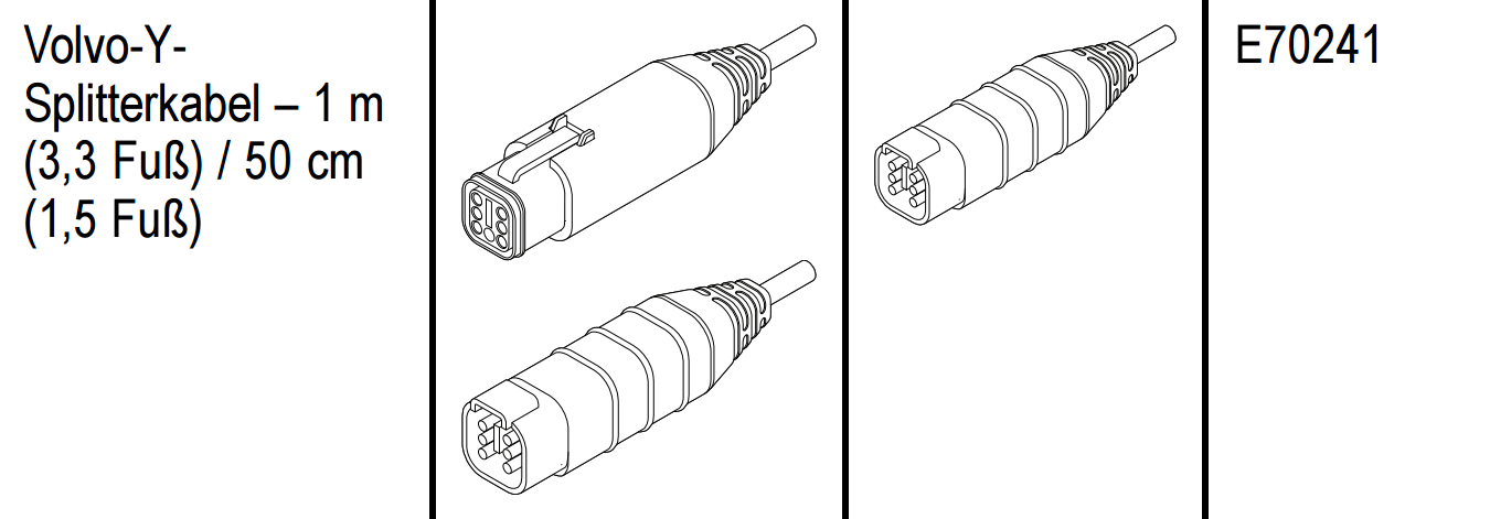 Raymarine Volvo Motoren Y-Loom Kabel (E70241)
