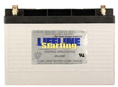 Lifeline GPL-3100T AGM Batterie 100 Ah