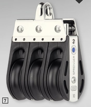 Sprenger 10mm S-Block Nadellager 3 Rollen mit Bügel