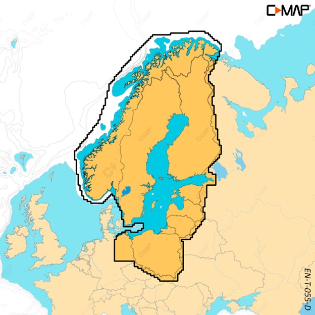 C-MAP Discover-X - SWEDEN, NORWAY, FINLAND AND BALTIC SEA