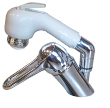 allpa-verchromter-1-knopf-mischhahn-mit-handdusche-h-150mm-o45mm-schlauchanschlusslengte-2m