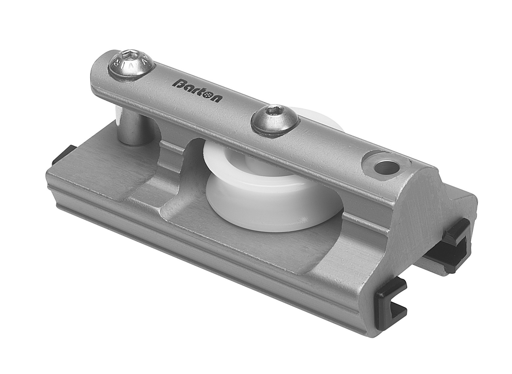 Barton Genua Endbeschlag mit Block und Bügel für Tauführung 25 mm
