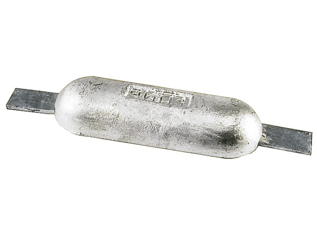 Talamex Aluminiumanode mit Streifen ( 0,6kg 110x60x28mm )