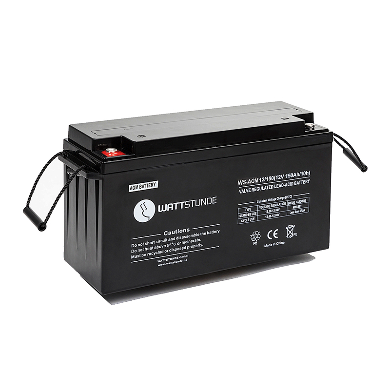 Wattstunde AGM12-150 Akku 12V VRLA AGM Batterie 150Ah C20