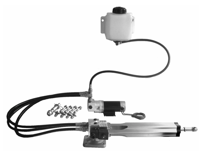 HyPro HS40+ Linear Hydraulik Steuersystem 250mm Hub 9 Sek. 12V