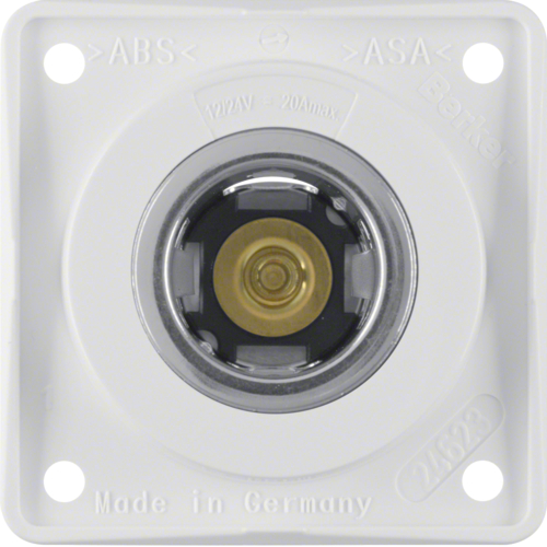 Berker 12V Steckdose Integro Design Flow polarweiß