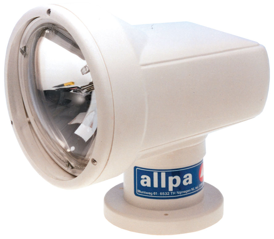 allpa-halogen-suchscheinwerfer-elektrische-steuerung-mit-kontroll-paneel-24v-2-5a-mit-doppel-element-40-60w-motor-1-5a-nahbereich-100m-fernbereich-800m-160x220x220mm-bxhxd-fuss-o120mm-horizontaler-schwernkbereich-380-vertikaler-schwenkbereich-70