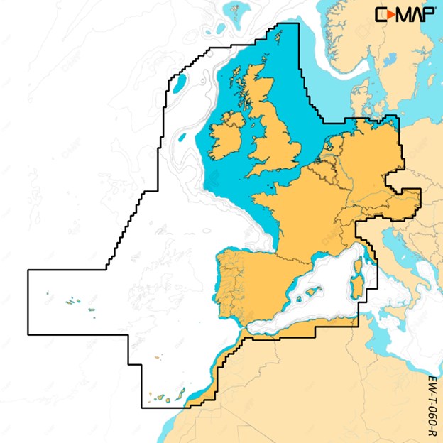C-MAP Discover-X - CENTRAL, WEST AND SOUTH EUROPE