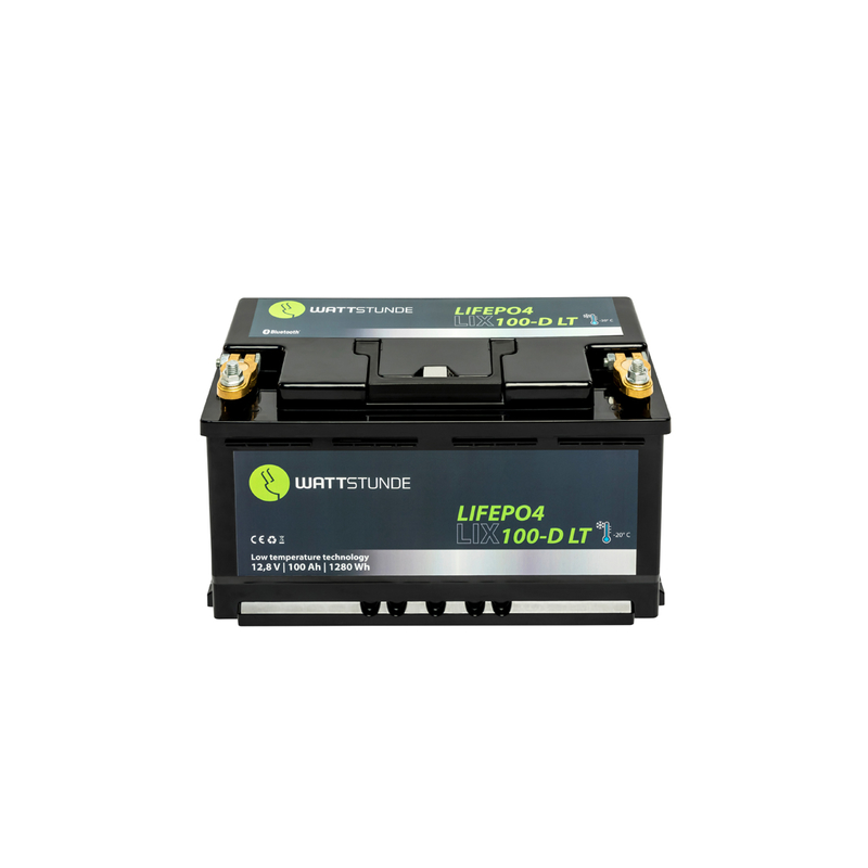 WATTSTUNDE® Lithium 100Ah LiFePO4 Batterie LIX100D-LT (DIN)