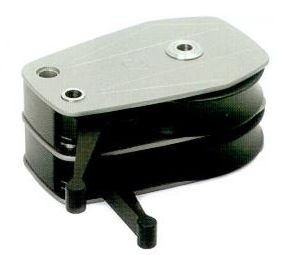Rutgerson Doppel-Decksblock Aluminium Typ 100 mit Klemme