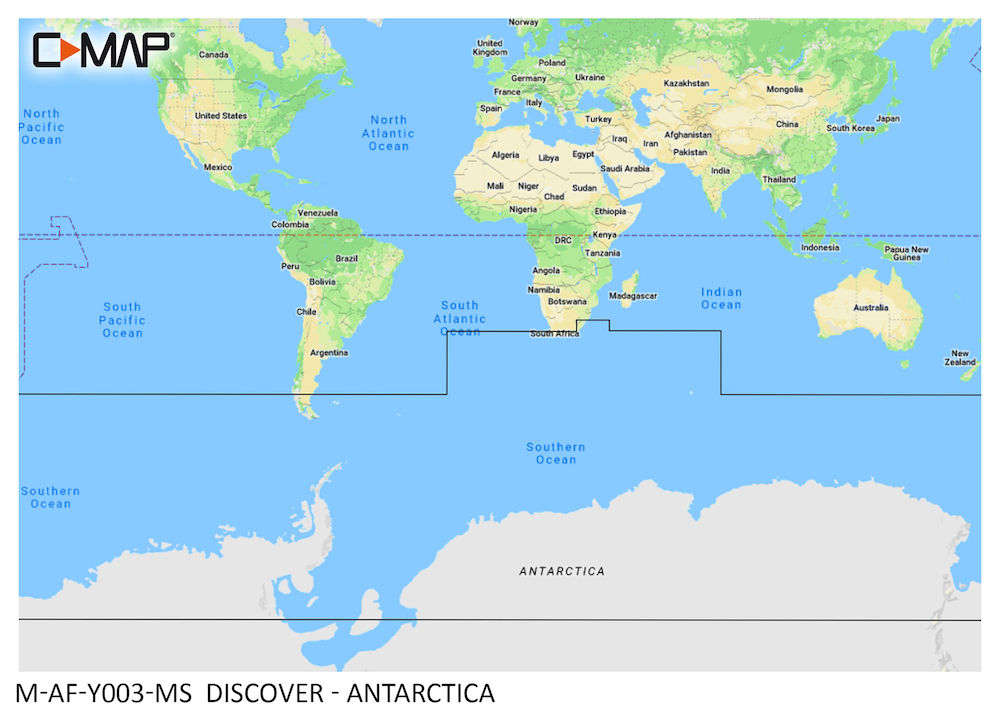 C-MAP DISCOVER:  M-AF-Y003-MS  Antarctica