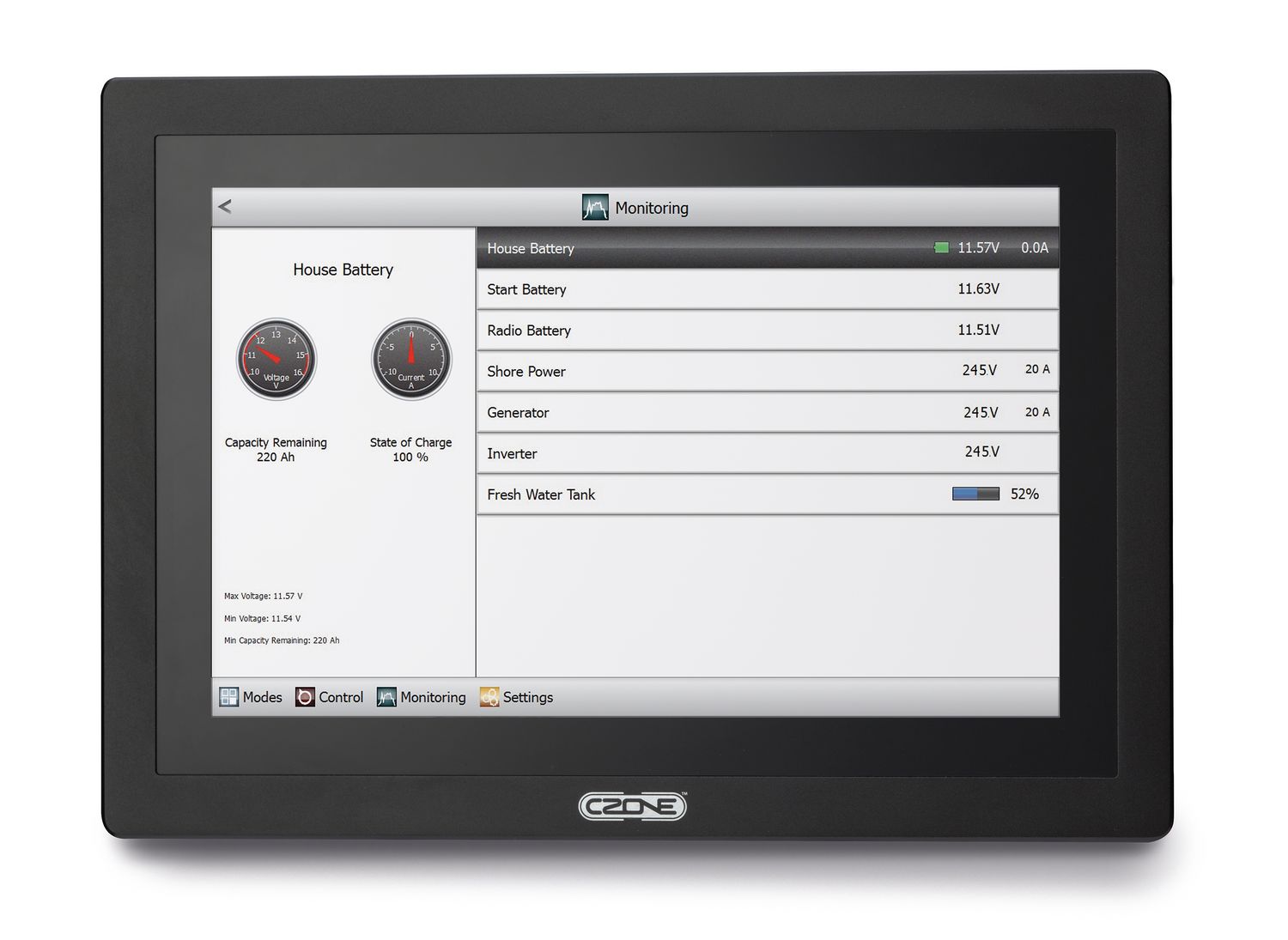 CZone Touch 10 Color Screen Kit