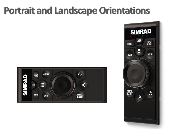 Simrad OP50 Fernbedienung für NSE, NSO und NSS (Portrait / Landscape Montage)