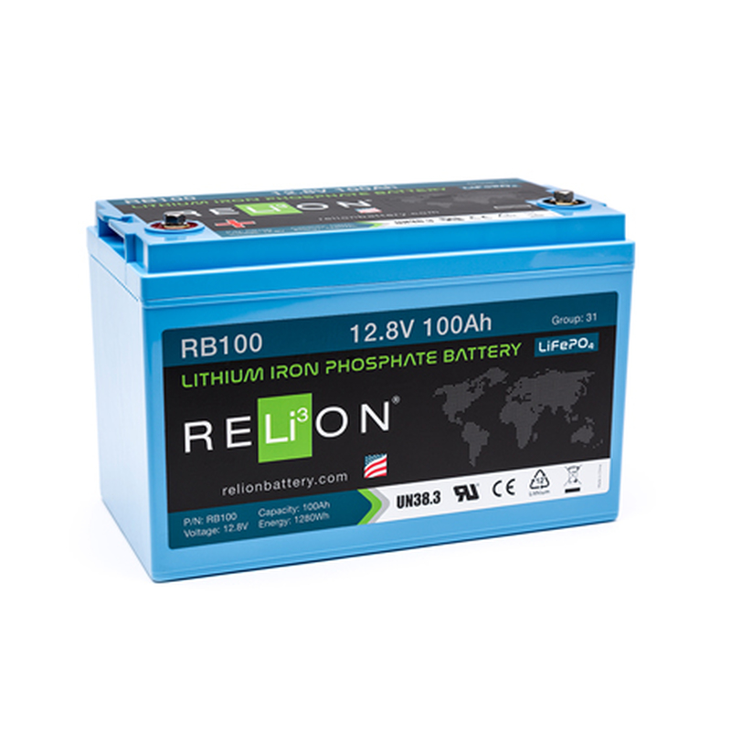 RELion Lithium 100Ah LiFePO4 Batterie RB100
