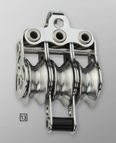 Sprenger 4mm Kugellager Micro XS Drahtblock dreifach mit Bügel und Hundsfott