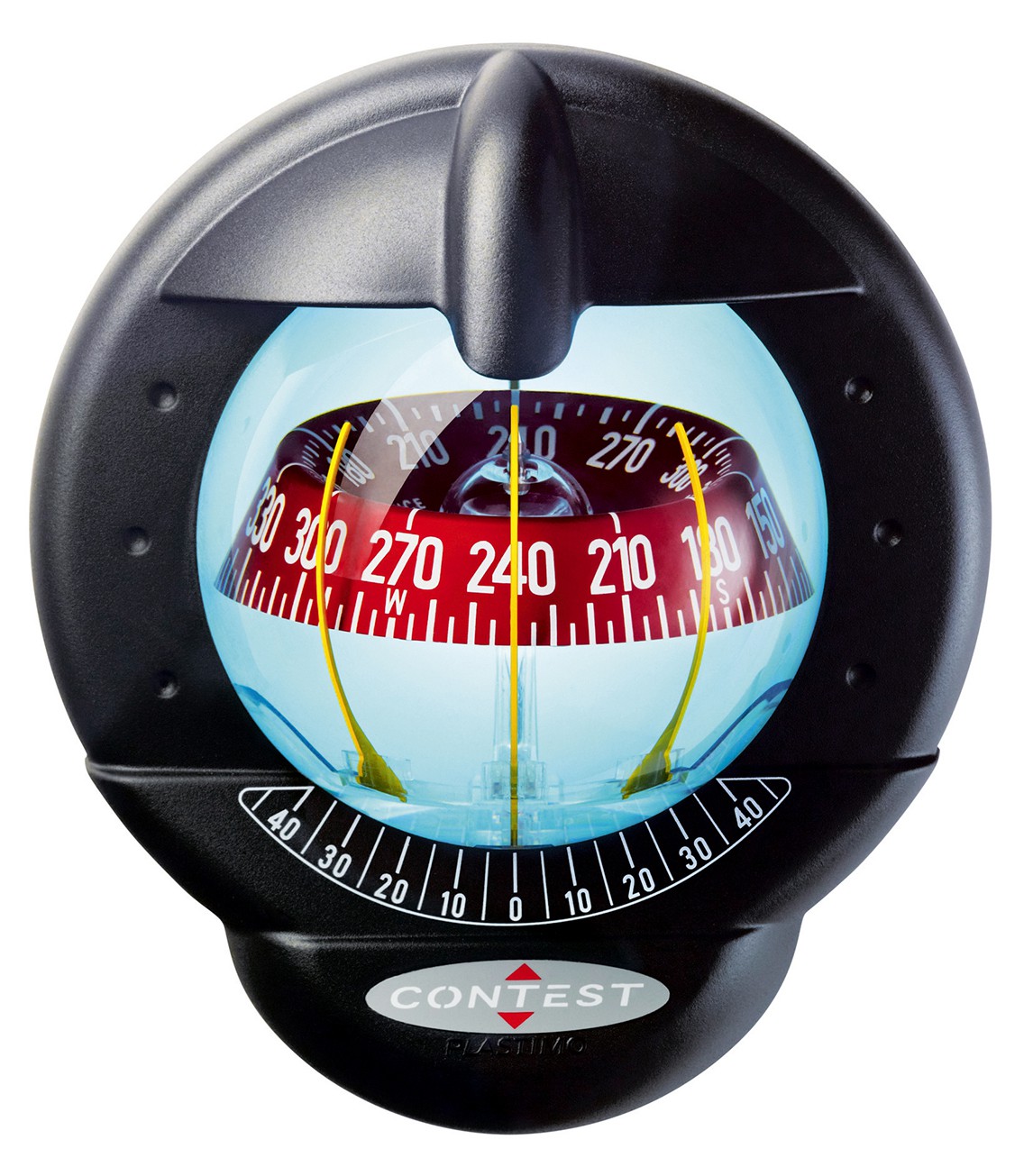 Plastimo Kompass Contest 101 für geneigte Schotten 10-25° schwarz, rot 