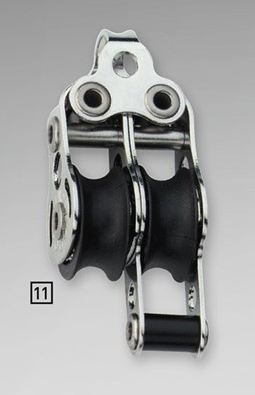 Sprenger 6mm Micro XS Block doppelt mit Hundsfott und Bügel